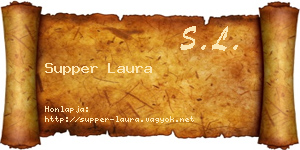 Supper Laura névjegykártya