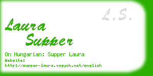 laura supper business card